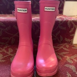 Size 7F Hunter rain boots